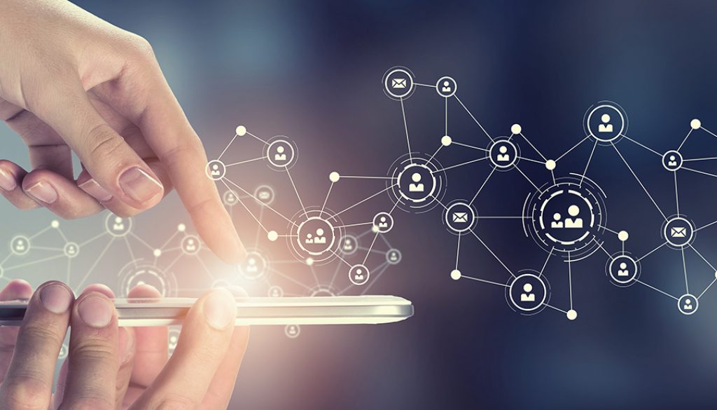 The future of AI translation: photos shows a representation of human + tech collaboration.