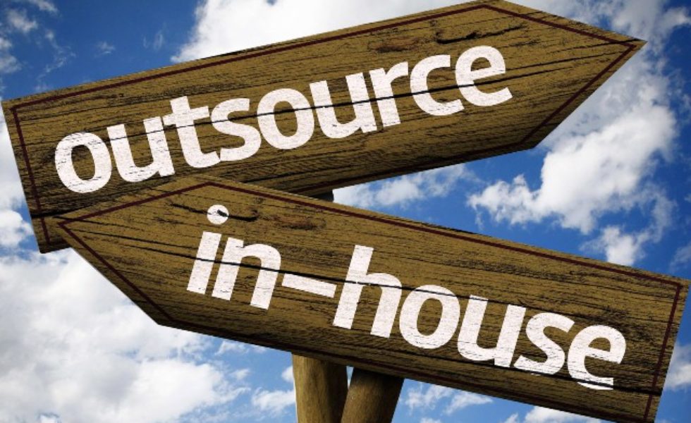 Outsource. INHOUSE or outsource. Nouse.