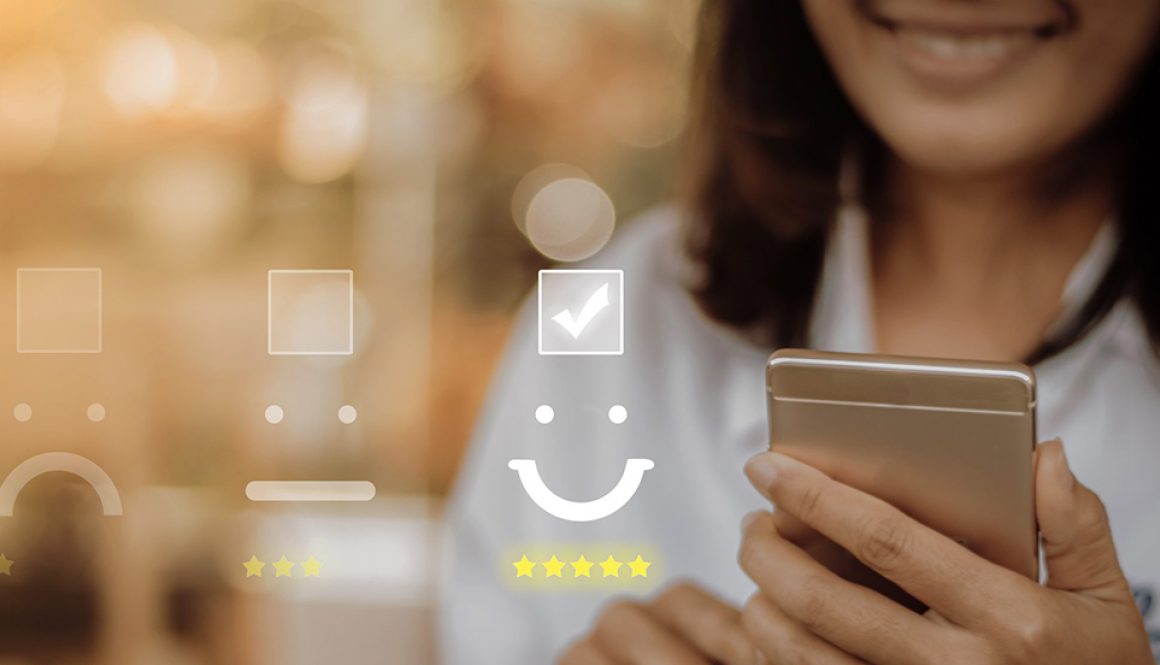 Woman shopping on her phone — it's about meeting customer expectations