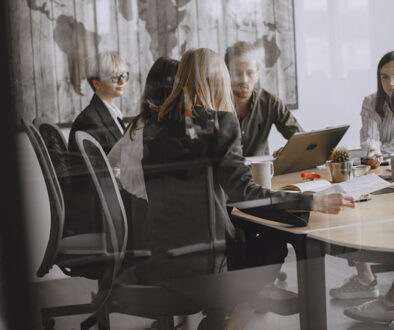 Young professionals meeting in business english