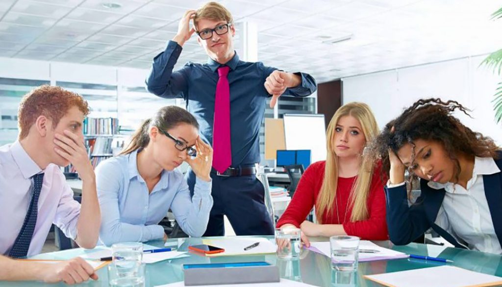 Stressed out colleagues experiencing translation problems