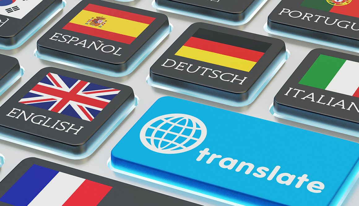 Translate buttons representing obtaining a word count for translation